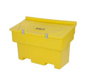250kg/200 Litre Yellow Stackable Lockable Salt Bin