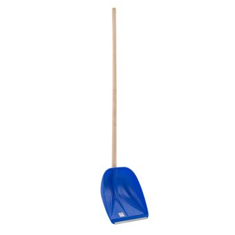 Large shovel with steel ice cutter